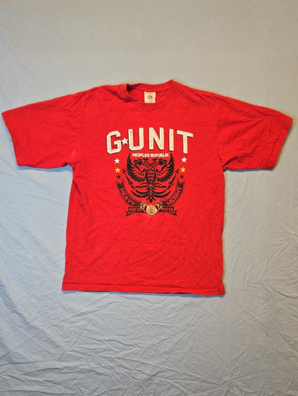 G-Unit Red Full Graphic Spellout Logo T Shirt Vintage Y2K